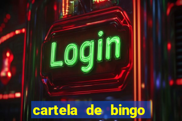 cartela de bingo cha de panela